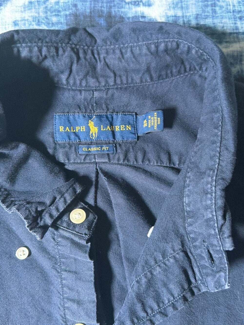 Ralph Lauren Classic Fit Button Down Shirt Size XXL Blue Cotton - Picture 3 of 7